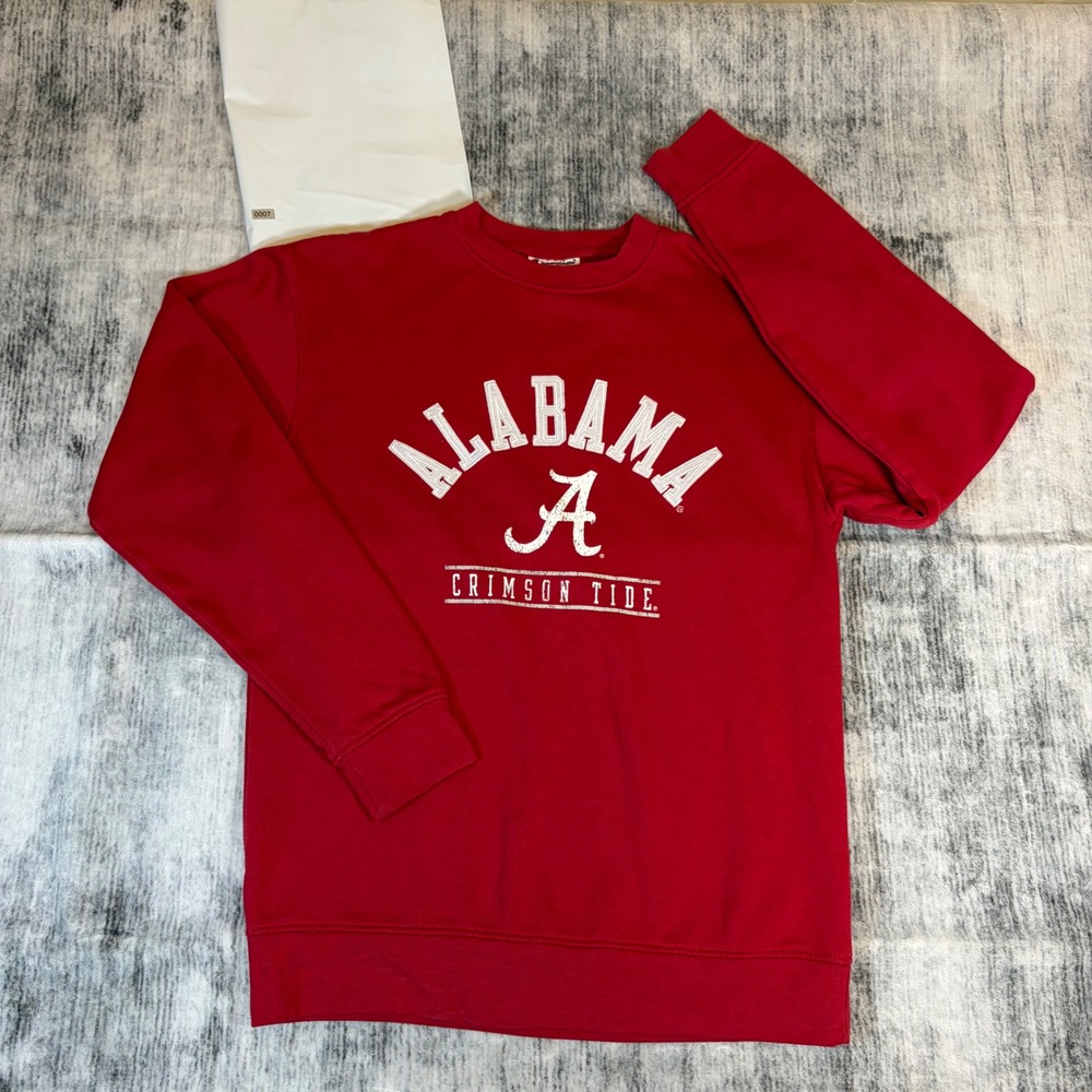 Champion Alabama Crimson Tide Sweatshirt Red Crew Neck Small CBMFA1LMAY22